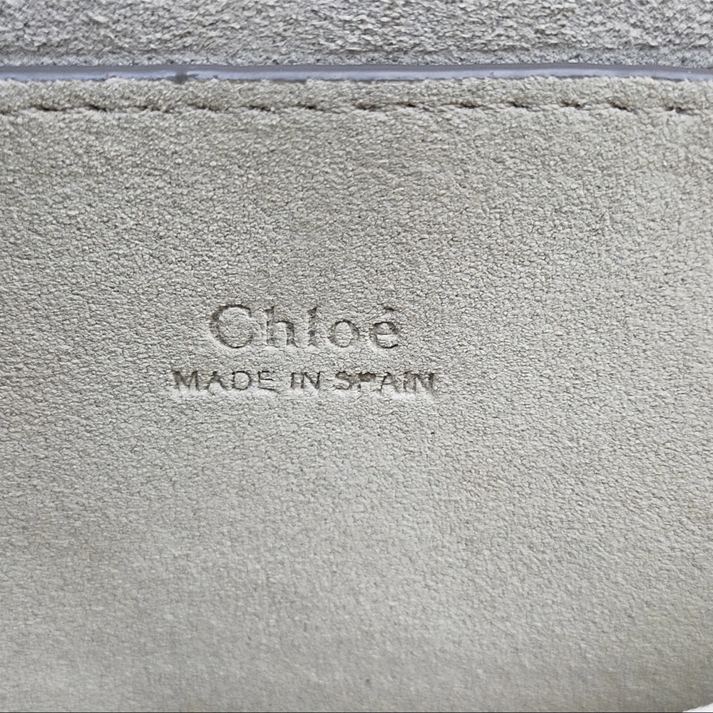 AUTH Chloe Faye Shoulder Bag Crossbody Beige Tan Leather - Picture 10 of 10